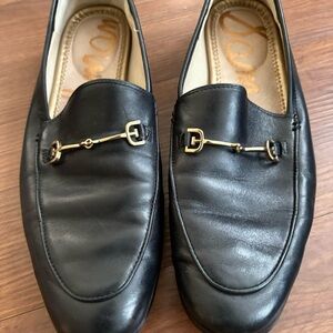 Sam Edelman Loraine bit leather loafers featuring gold detail women’s Size 9.5